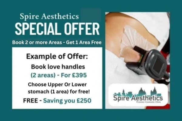 Fat Freezing Promotion Barr Common from Spire Aesthetics - Book Today!