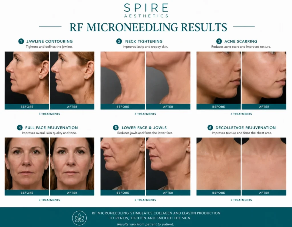 RF Microneedling Skin tightening Barr Common results